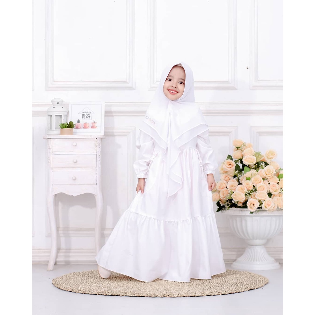 Grosir Gamis Anak Perempuan 3-5tahun 3tahun 4tahun 5tahun LECETIA