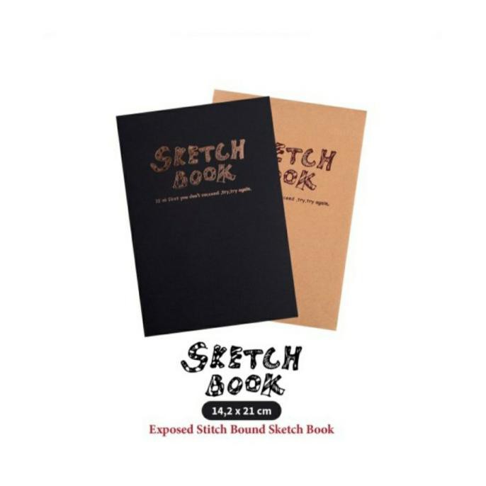 

Hemat Potentate Sketchbook A5 100G 120 Lembar - Cover Coklat Murah