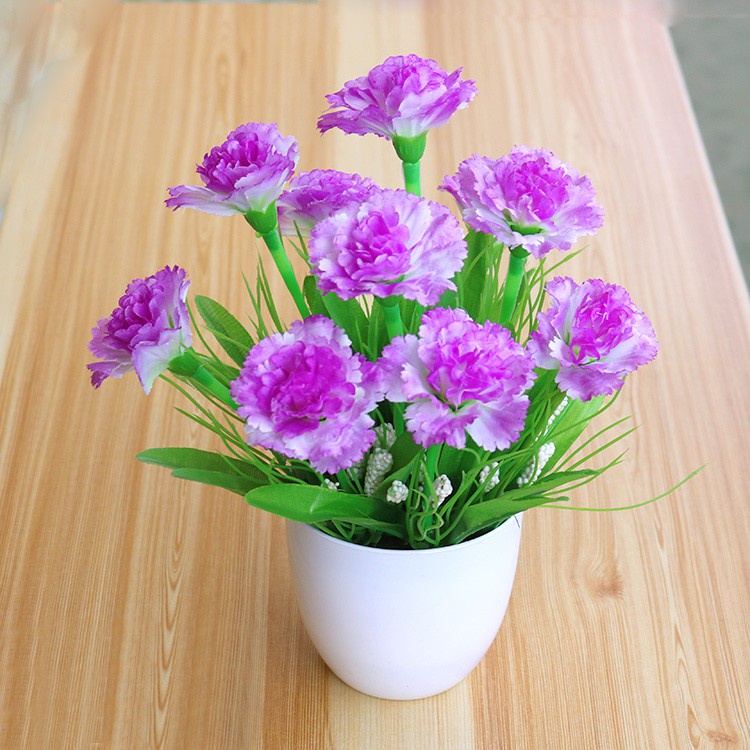 MARKAS PT19 Pot Tanaman Hias Bunga Hias Plastik Ornamen Pot Bongsai Artificial Flower Decoration