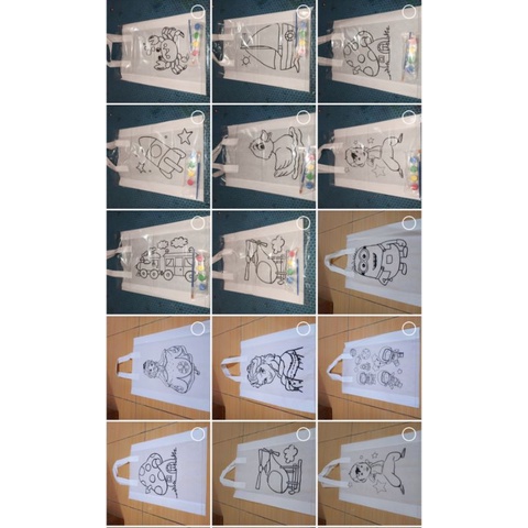 Tas lukis anak bodibag putih