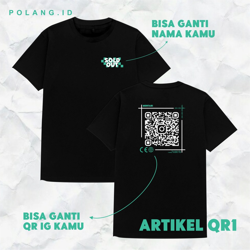 Jual Kaos Baju Custom Viral Tiktok Couple Streetwear Aesthetic Scan Me