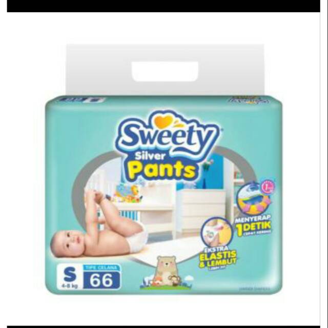 SWEETY SILVER PANTS S 66