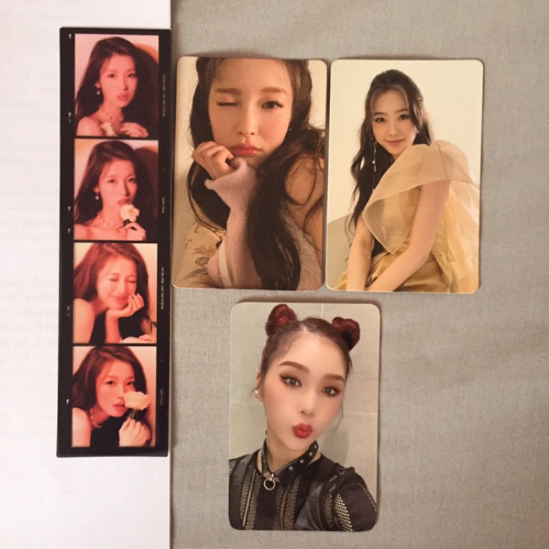 oh my girl real love photocard arin photocard jiho photocard mimi pc arin jiho mimi real love album