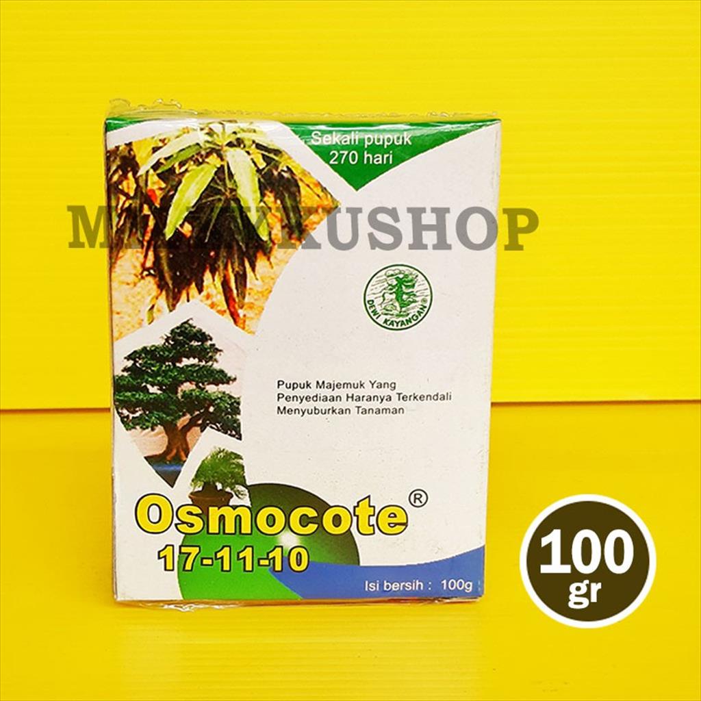 PUPUK OSMOCOTE 17 11 10 100 GRAM KEMASAN PABRIK DEKASTAR DAUN