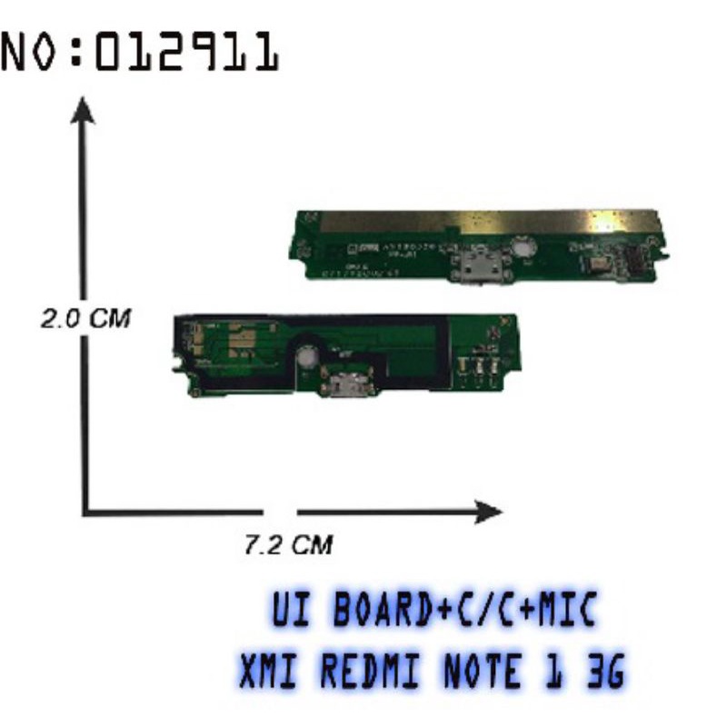 XIAOMI REDMI NOTE 1 NOTE1 PAPAN PCB CAS BOARD CHAS PLUGIN CONEKTOR
