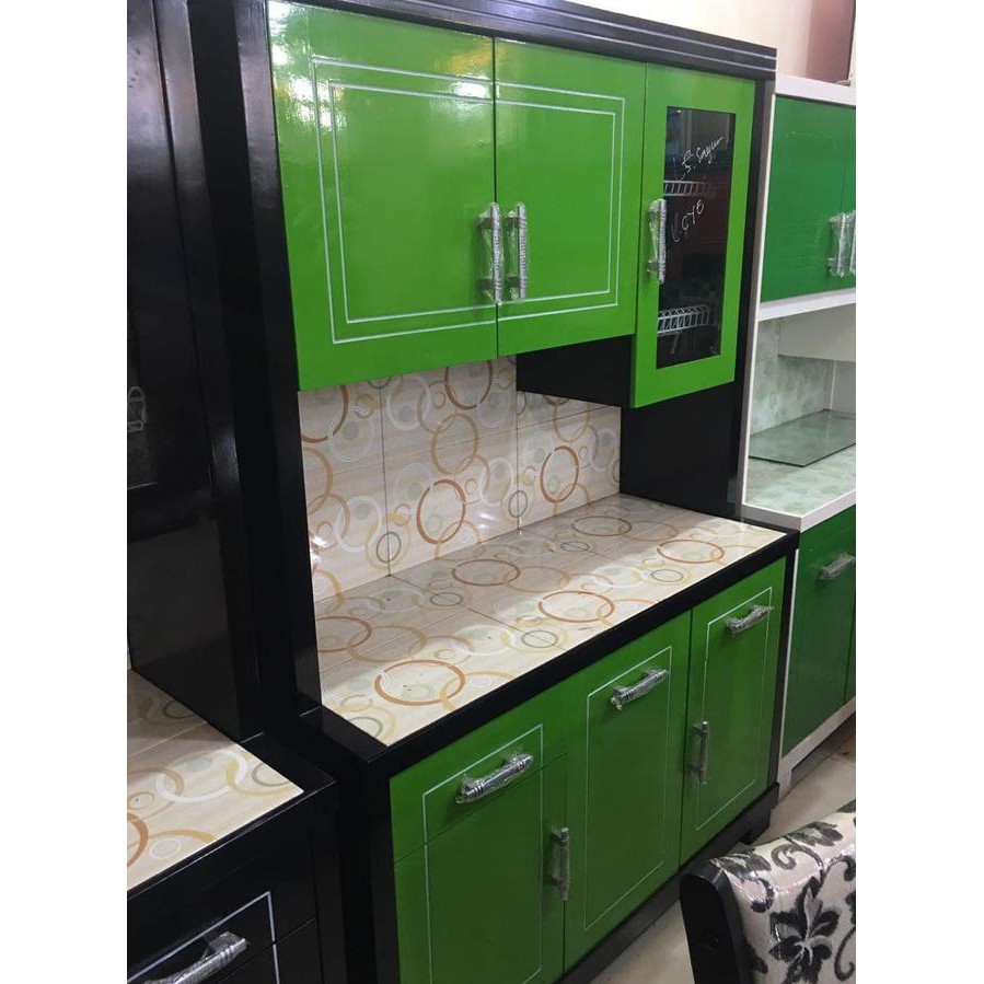 Murah Lemari Sayur Lemari Dapur Rak Piring Kayu Minimalis 3