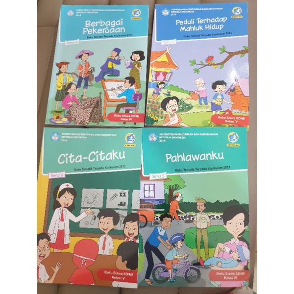 

Buku Tema SD kelas 4 , tema 3456789 bisa paket dan satuan