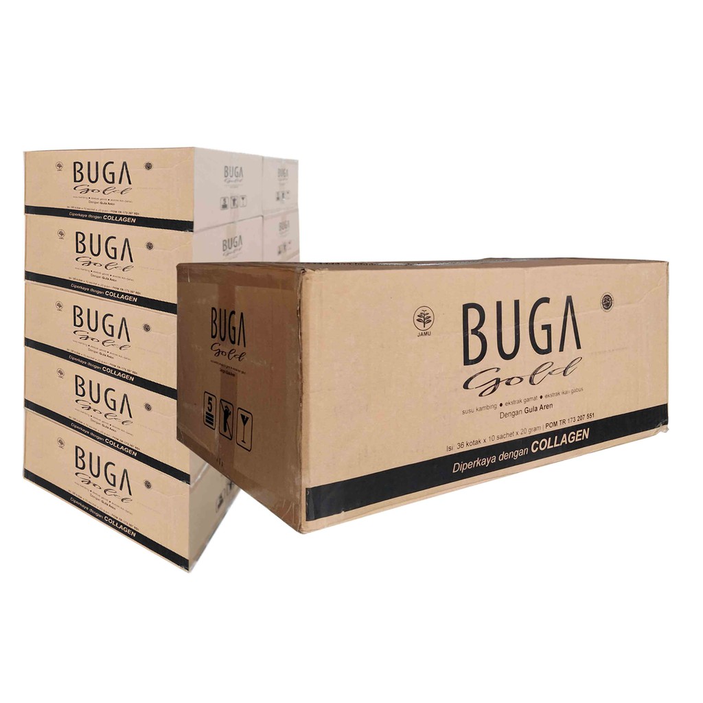 

Buga Gold KARTON Susu Kambing Etawa Gula Aren dengan Ekstrak Gamat Emas dan Ikan Gabus plus Collagen