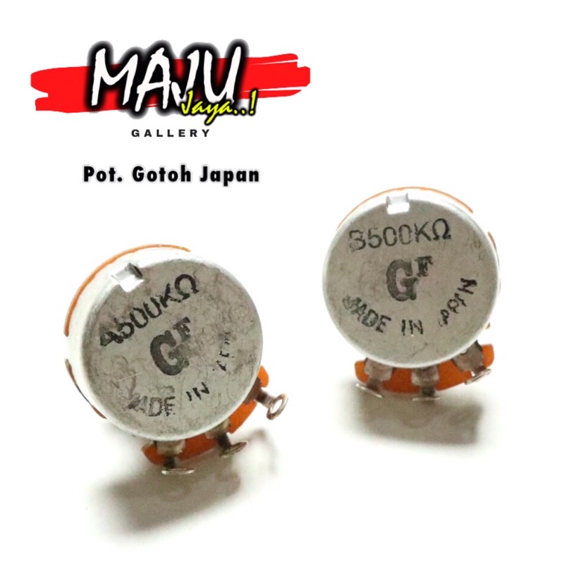 gotoh potensio potensiometer japan spec A500k A250k B500k gitar or bass elektrik