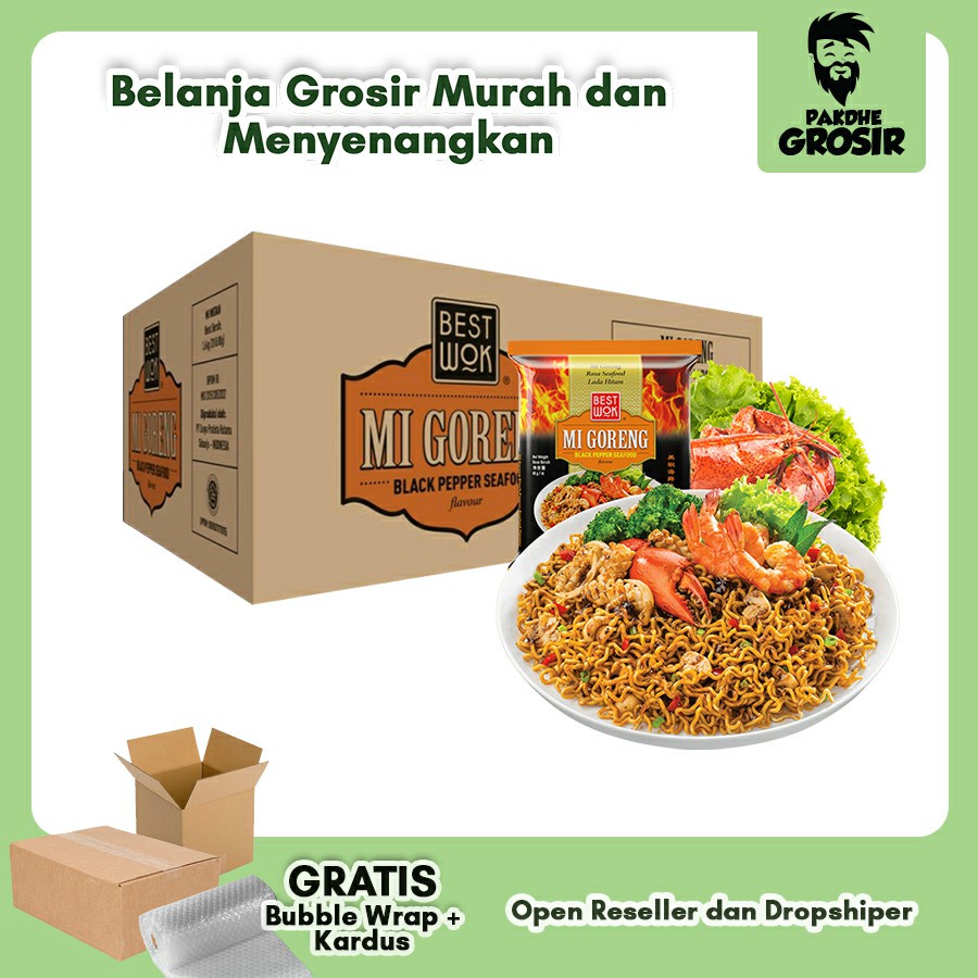 

Mie Best Wok 1 Dus ( isi 20 pcs ) / Mie Best Wok Blackpepper & seafood