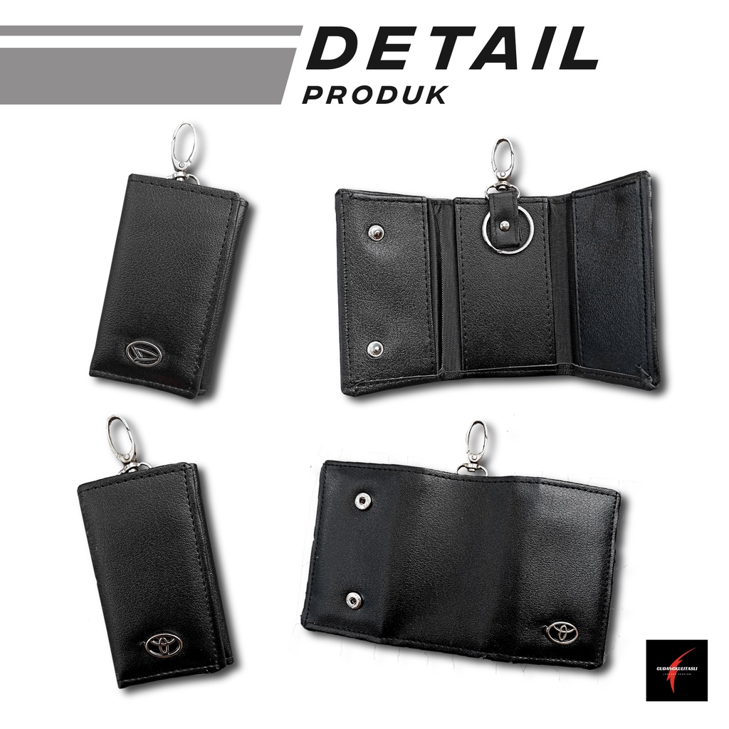 Dompet STNK - Dompet Gantungan Kunci Mobil Motor Model Lipat 3