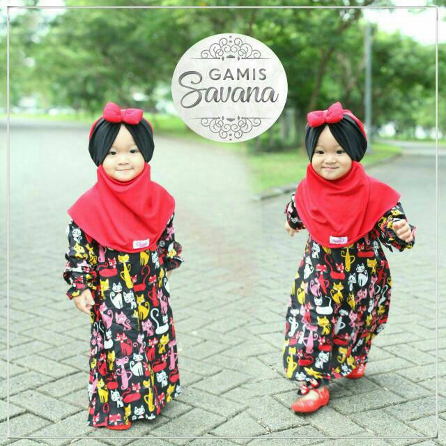 Part-2 Gamis Savana | Baju Muslim Anak | Gamis Anak Perempuan Cewek Lucu Murah Termurah