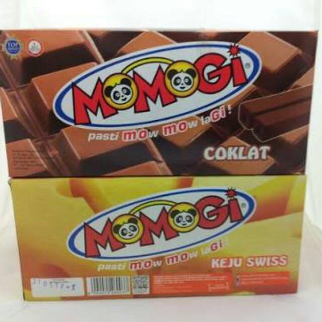 

Snack momogi rasa coklat dan keju