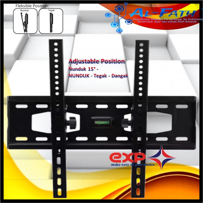 Bracket TV KHUSUS MERK LG 42&quot; s/d 55&quot; waterpass GARANSI 100% COCOK!