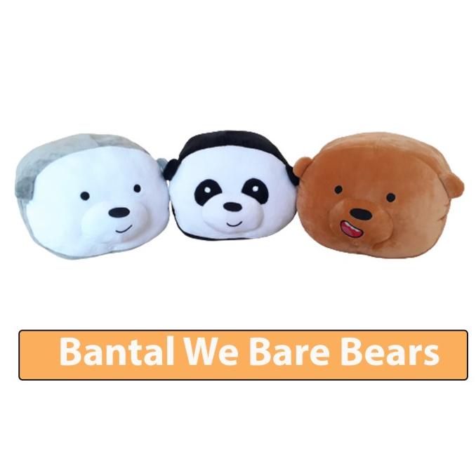 RUANG TAMU BANTAL WE BARE BEARS, BANTAL PELUK WE BARE BEARS _