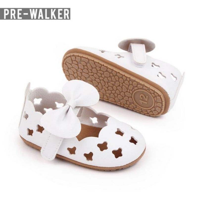 Sepatu Bayi Perempuan Alas Karet Anti Slip Sepatu Prewalker Baby Cute S1231