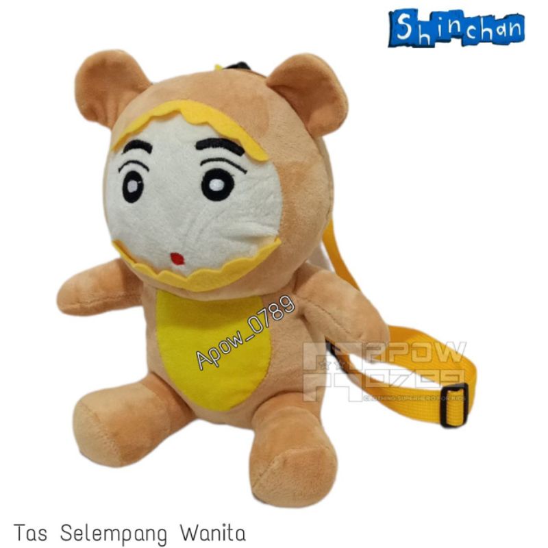 Tas Selempang Hp Wanita Boneka MOTIF Shinchan Real Pict/ Tas Boneka Terbaru 2022