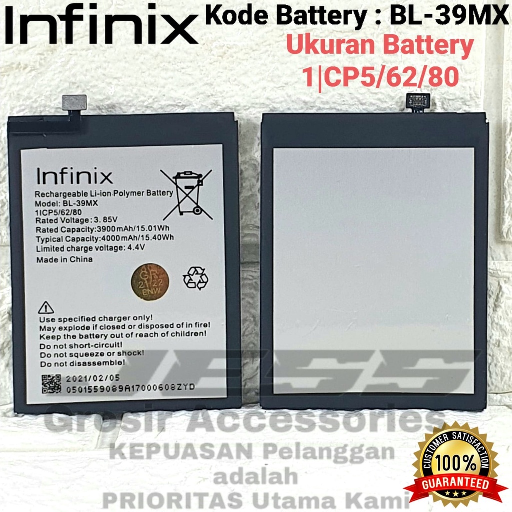 Baterai Battery Original INFINIX S5 Pro - X660 - X660B Kode Batre Infinix BL-39MX BL39MX