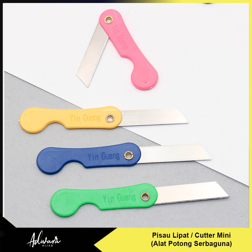 Pisau Lipat Kecil / Alat Potong Serbaguna / Cutter Mini