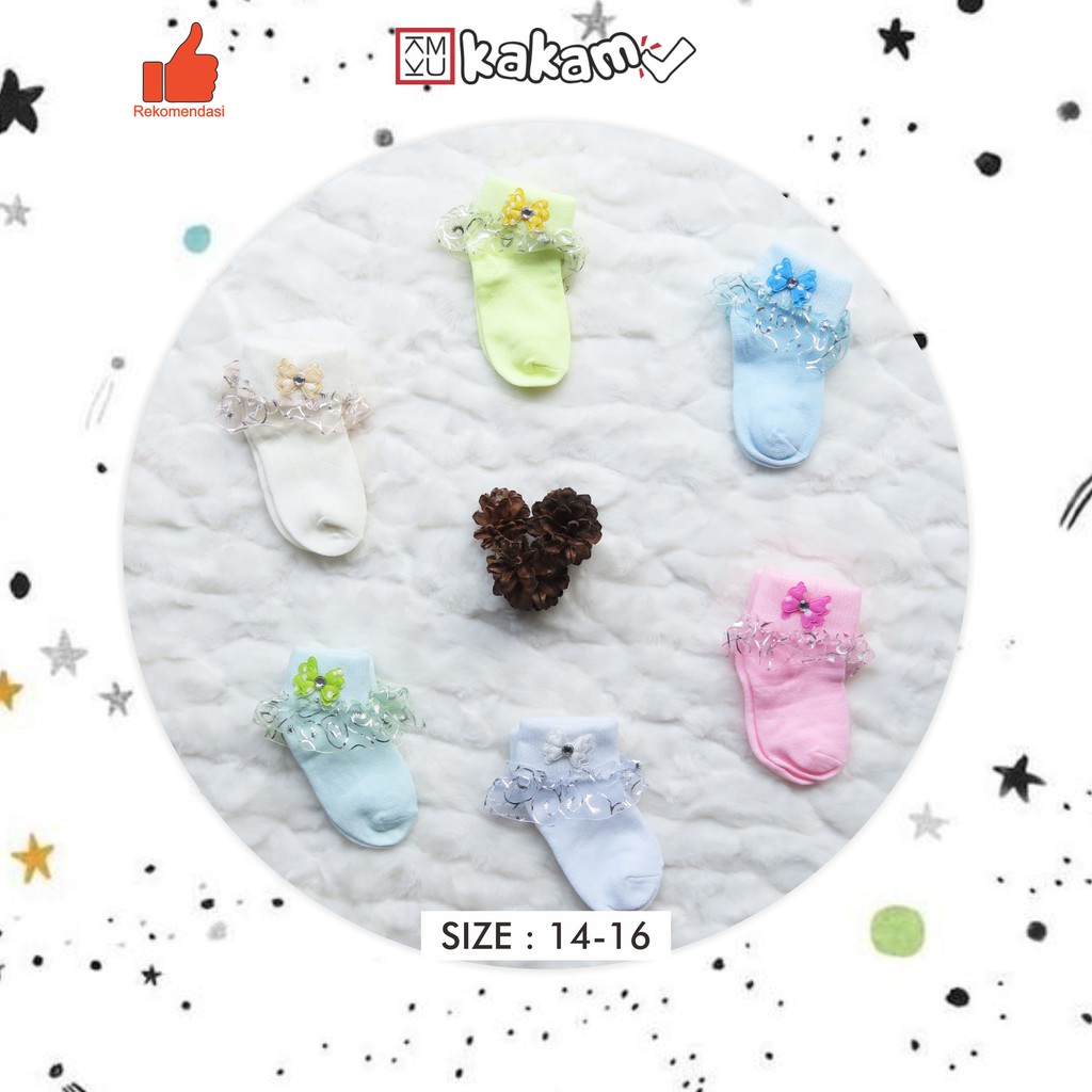 Kakamu Kaos Kaki Anak Bayi Renda 1-2 Tahun