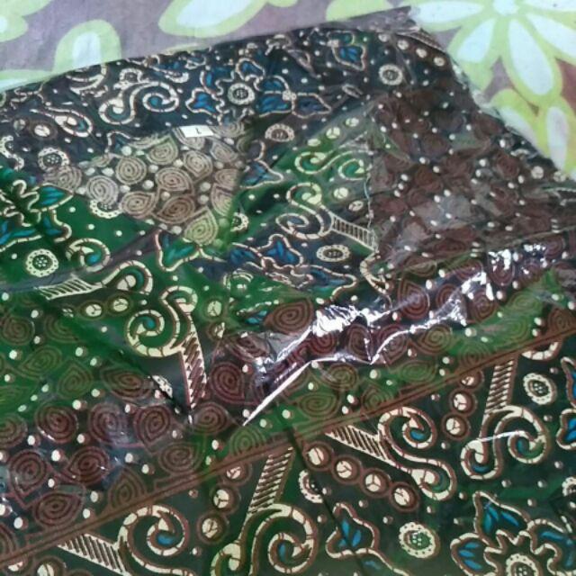 Bswart Batik Hrb026 Kenongo Hem Pendek Padi Pekalongan M L Xl Batik Pria Murah Modern Grosir