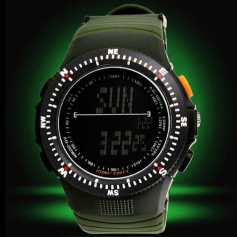 JAM TANGAN PRIA ORIGINAL SKMEI 0989 WATERRESIST TACTICAL ARMY WATCH