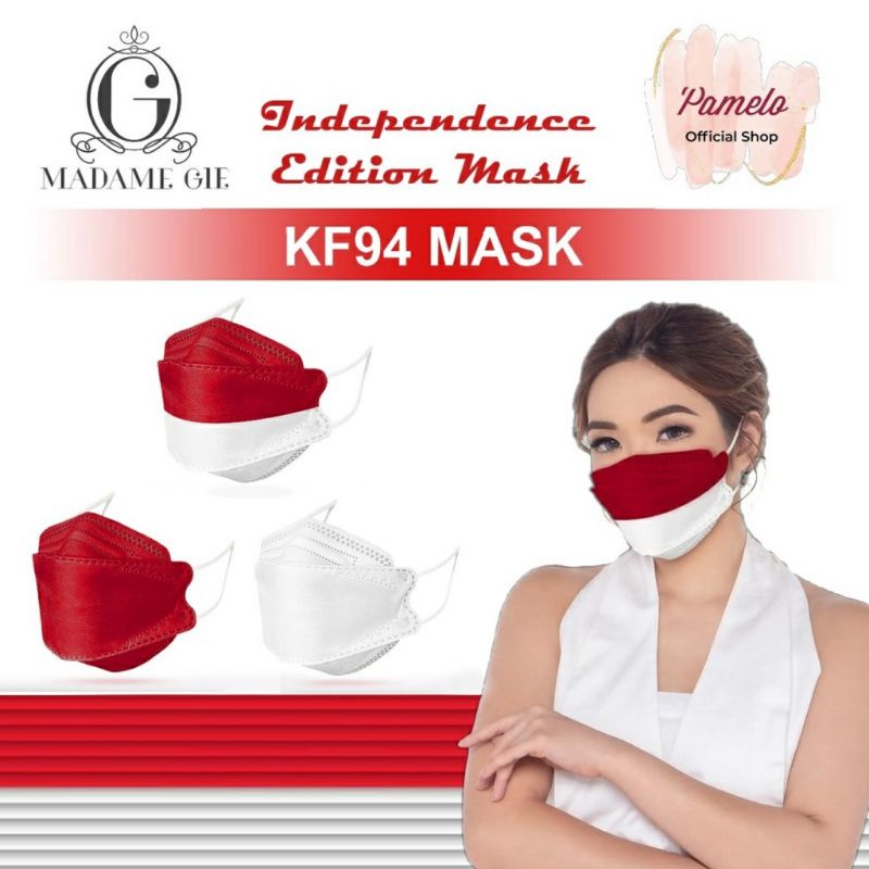 Masker KF94 Merah Putih