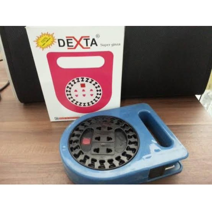 Kabel roll box dexta 6 meter 3 lubang/kabel olor/stop kontak