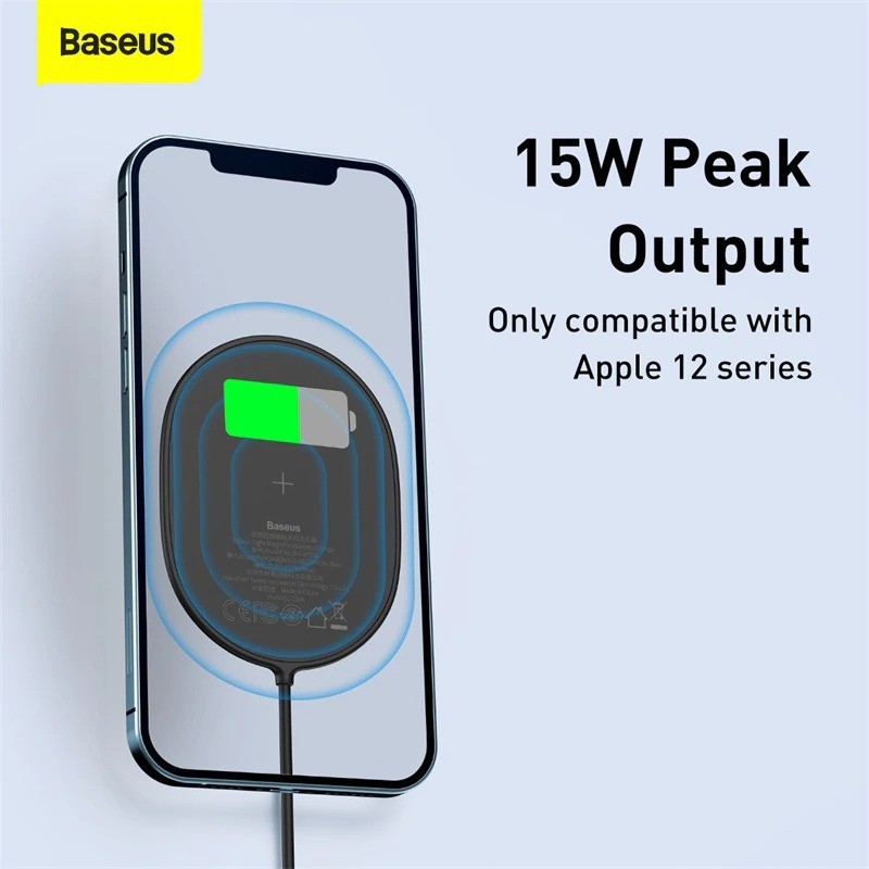 Wireless Charger Magnetic for iPhone 12 Baseus Wireless Type C PD