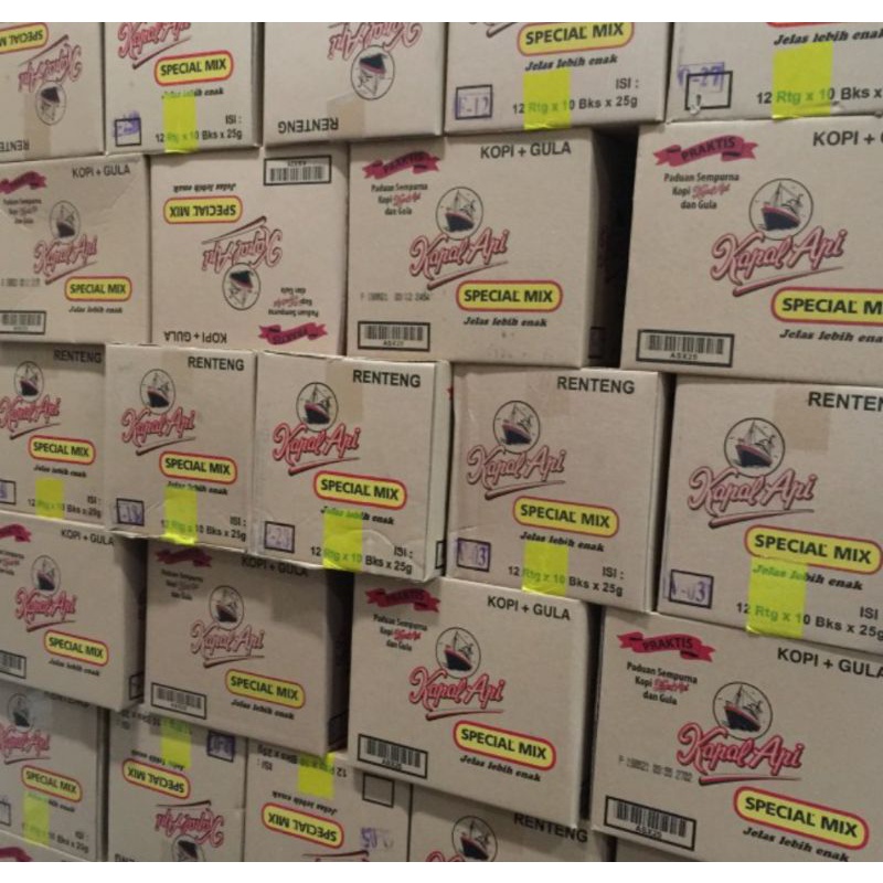 

kapal api mix 1 dus.isi 12rencengx10saset.
