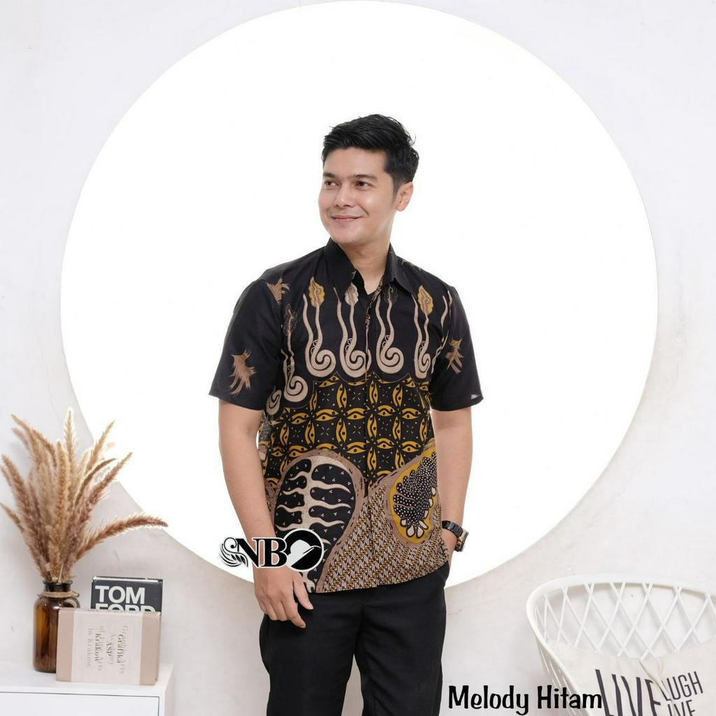 Kemeja Lengan Pendek Pria Hem Batik Terbaru Motif Melody Batik Irma