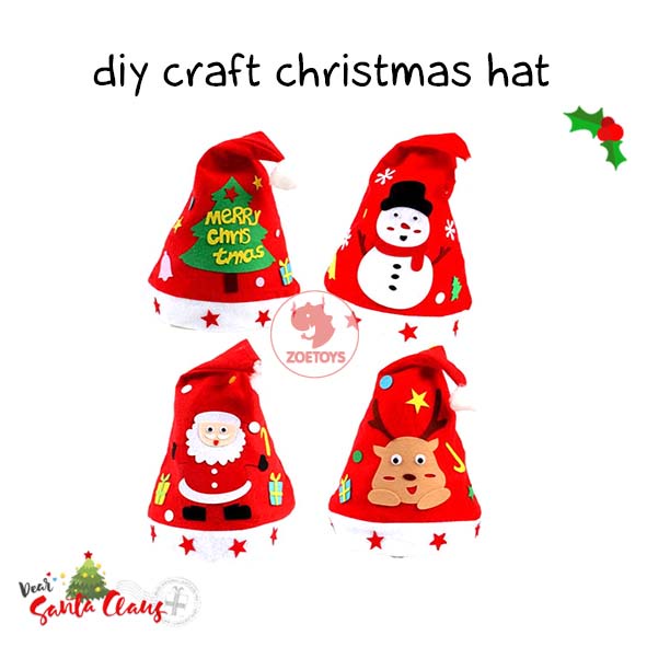 Zoetoys DIY Christmas Hat | Kit Kids Sewing Toy | Art n Craft Activity | Mainan Edukasi Anak | Cari Kado | Cari Kado Natal