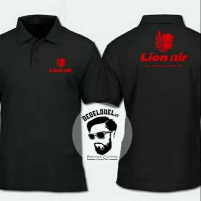 Tshirt baju kaos kerah LION AIR