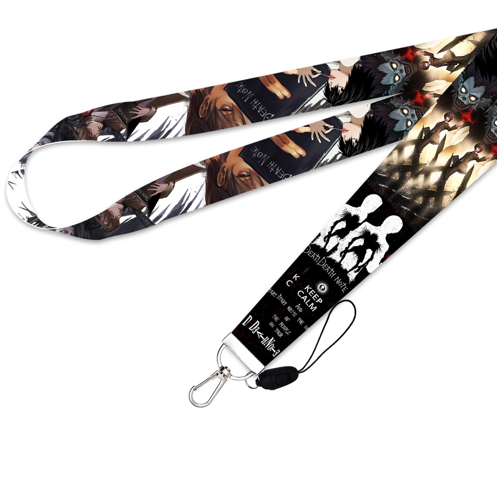 Tali lanyard Handphone Dengan Gantungan Kunci Model Death note