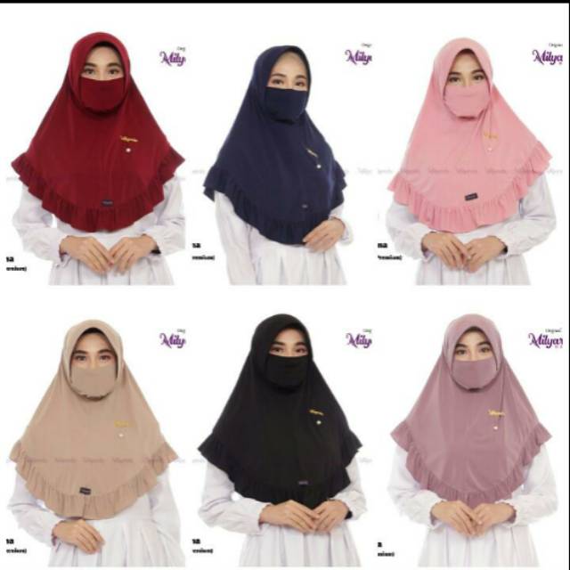 Hijab Masker/Bergo Alina Masker