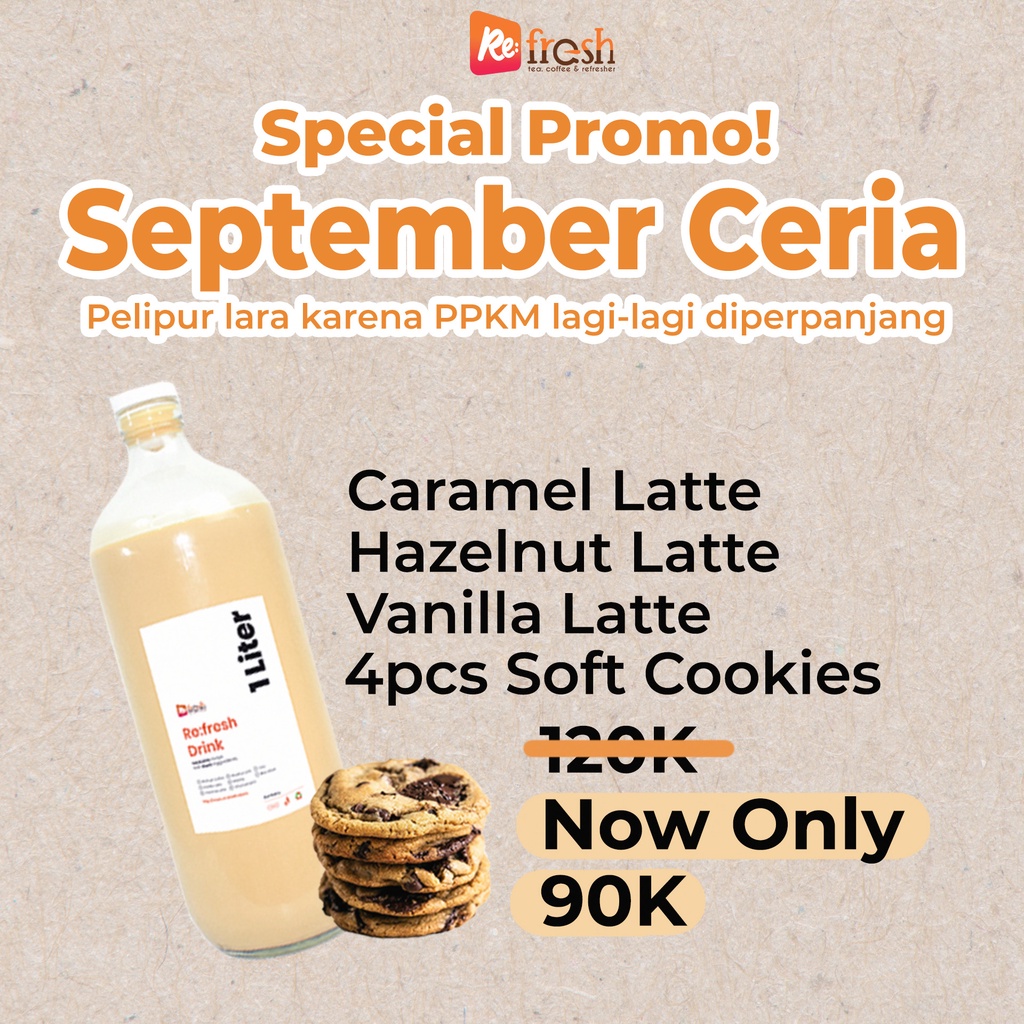 

Flavour Latte 1 Liter + 4 Pcs Soft Cookies