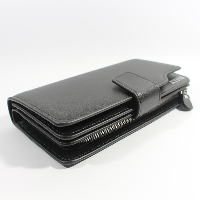 Dompet Kulit Pria Wanita Panjang Import | Bally 63 Brown Black