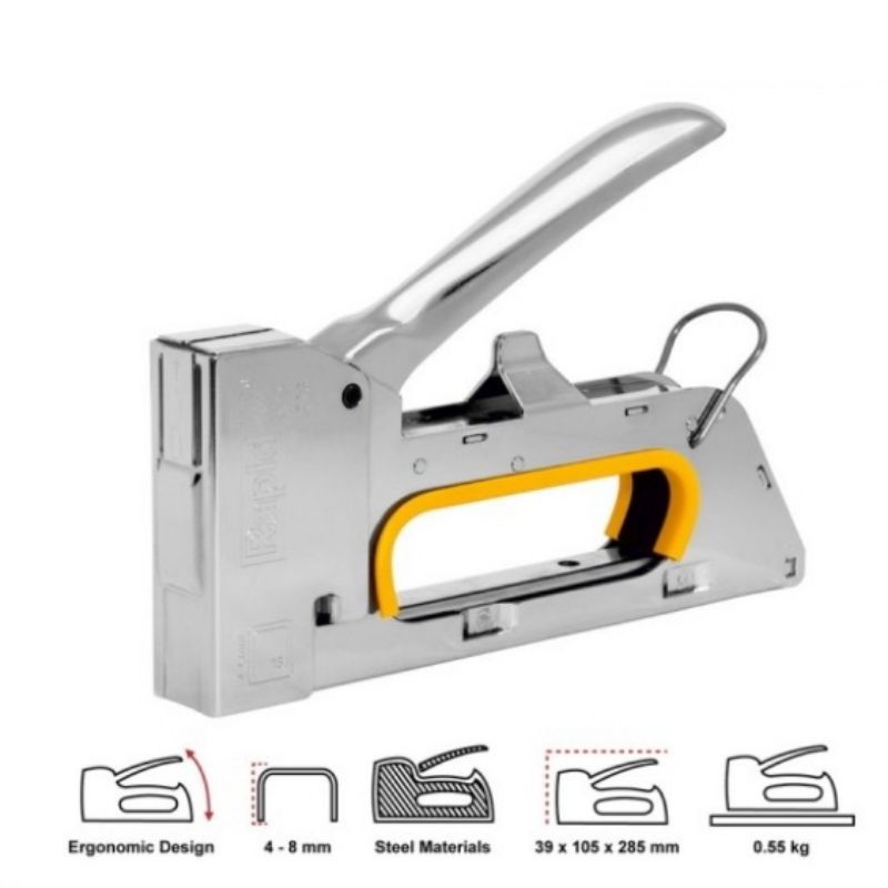 staples tembak jok motor 3 in 1 steples tembak kayu karpet banner Stapler gun tacker