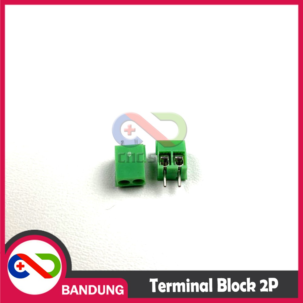 KF-350 KF350 GREEN TERMINAL BLOCK HIJAU GREEN 2 PIN SCREW 3.9MM