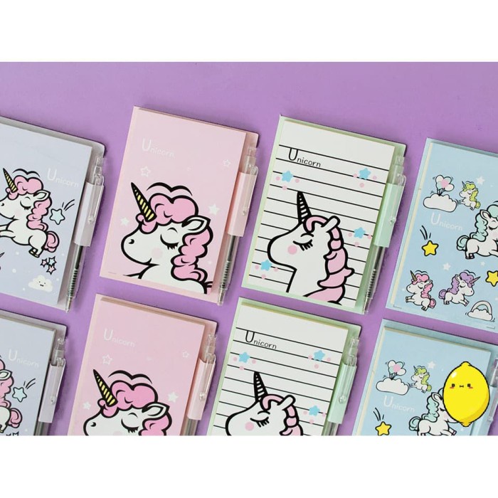 

Diskon Dream Like A Unicorn Memopad With Pen / Buku Catatan Kecil Unicorn Terbatas