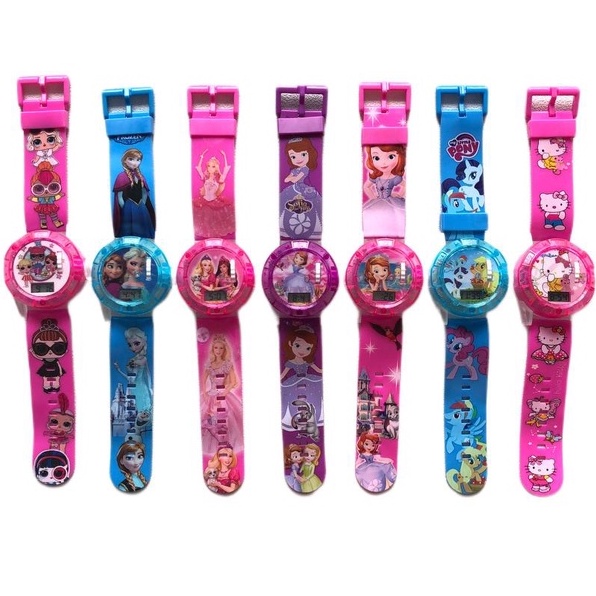 GOSIA KIDS | JAM TANGAN ANAK LASER DAN MUSIK KARAKTER COWOK | JAM ANAK MUSIK DAN LASER KARAKTER CAPTAIN AMERIKA SPIDERMAN TRANSFORMER BEN 10 CARS TAYO BATMAN