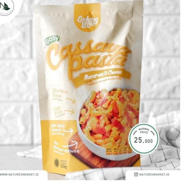 

➥ LADANG LIMA CASSAVA PASTA MACARONI AND CHEESE ➷