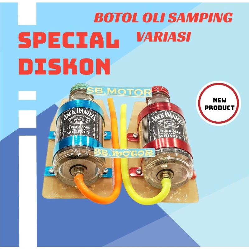 BOTOL TABUNG OLI SAMPING VARIASI RX-KING NINJA S R RR SATRIA 2TAK F1ZR DLL HIGH QUALITY HARGA 1PC