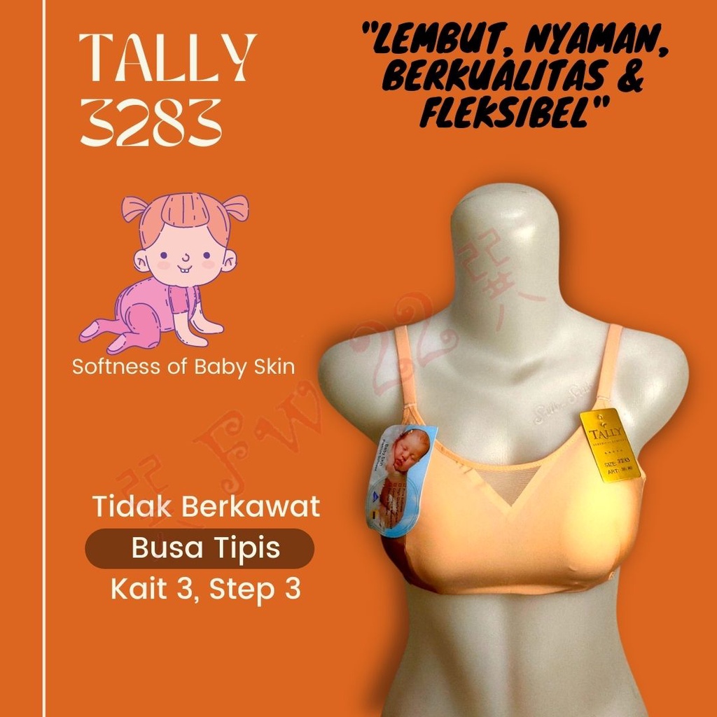 Bh Wanita Tanpa Kawat | Seamless Bra Tally 3283 dengan Bahan yang Super Lembut dan Nyaman