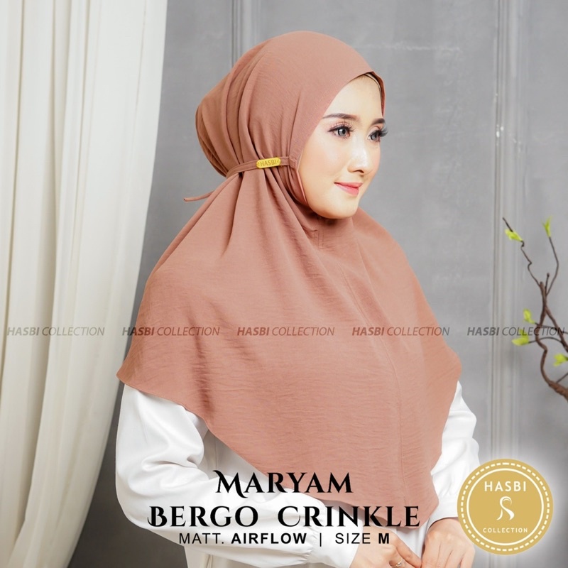 Bergo maryam CRINGKLE Air Flow