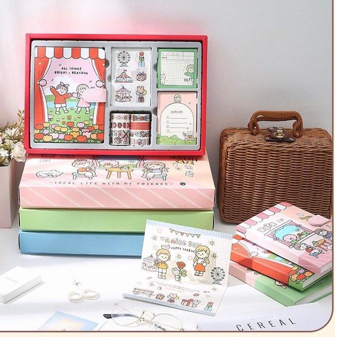 

cute diary book set korea style cute stickers set buku catatan harian
