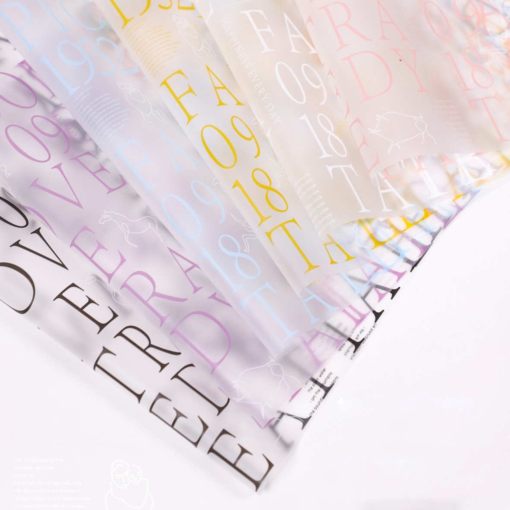 Kertas Buket Bunga Cellophane Flower Wrapping Waterproof Hand Bouquet ECER KB6096