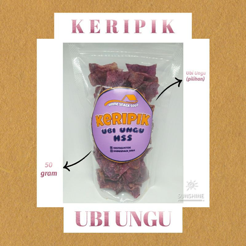 

KERIPIK UBI (70gr) | Murah dan Enak | Home Snack Solo