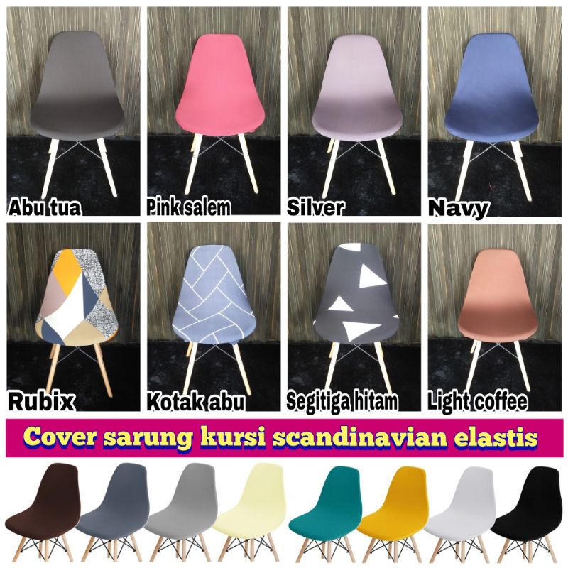 Sarung PENUTUP kursi scandinavian/Cover kursi elastis