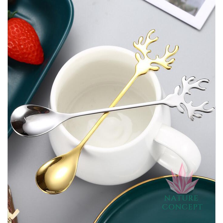 Sendok Unik Rusa Raindeer Coffee Tea Gift Spoon Sendok Kopi Kue Teh Anak